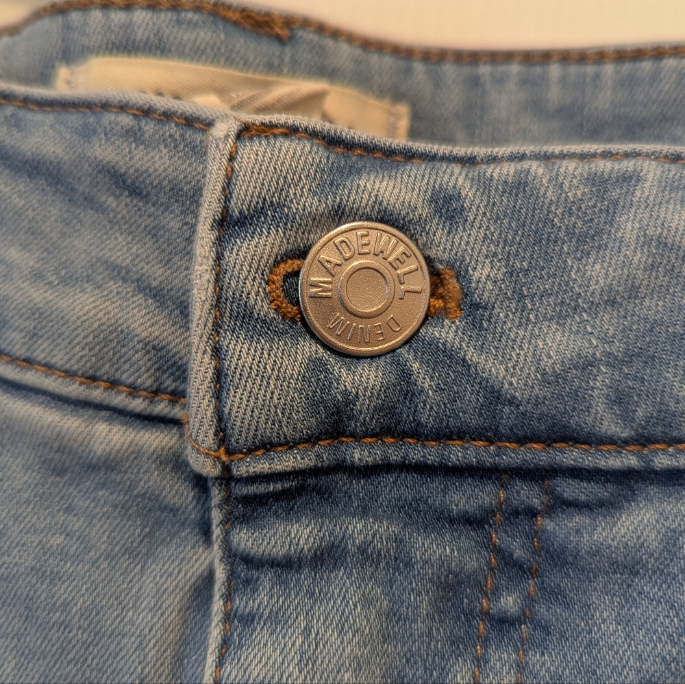 Madewell Midrise Stovepipe Stonewash Blue Denim Jeans Size 20W GUC - Picture 6 of 16